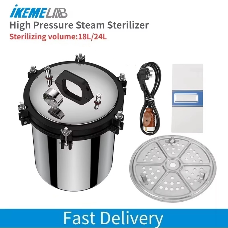 Medical Labs - IKEME 18/24L Máquina Autoclave Portátil Aquecimento