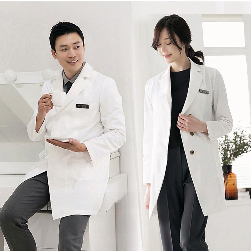 Medical Lab Years - Jaleco Feminino Slim Fit de Manga
