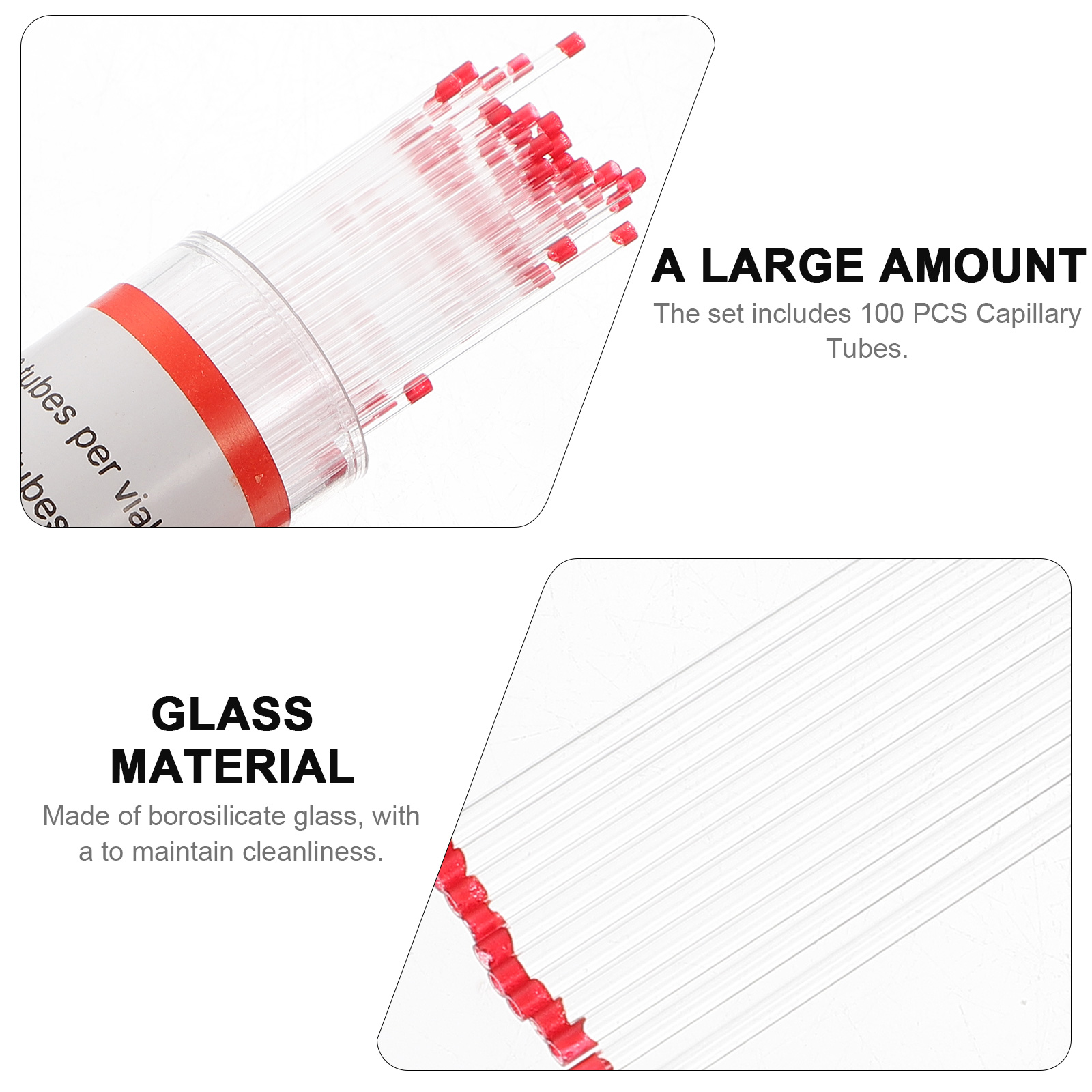Tubo capilar de vidro de 75mm, - Blood Collection Tube avaliação e preço