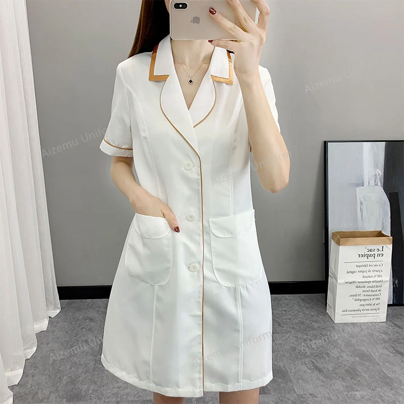 Uniforme de salão de beleza de - Medical Lab Logo avaliação e preço