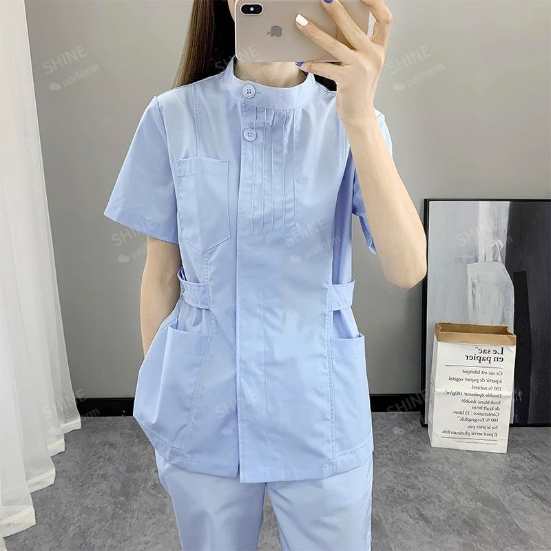 Uniformes de Enfermeira Rosa,  - Medical Lab Logo avaliação e preço