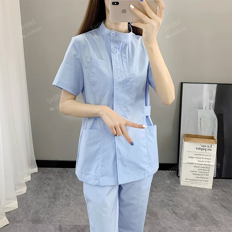Uniformes de Enfermeira Rosa,  - Medical Lab Logo avaliação e preço
